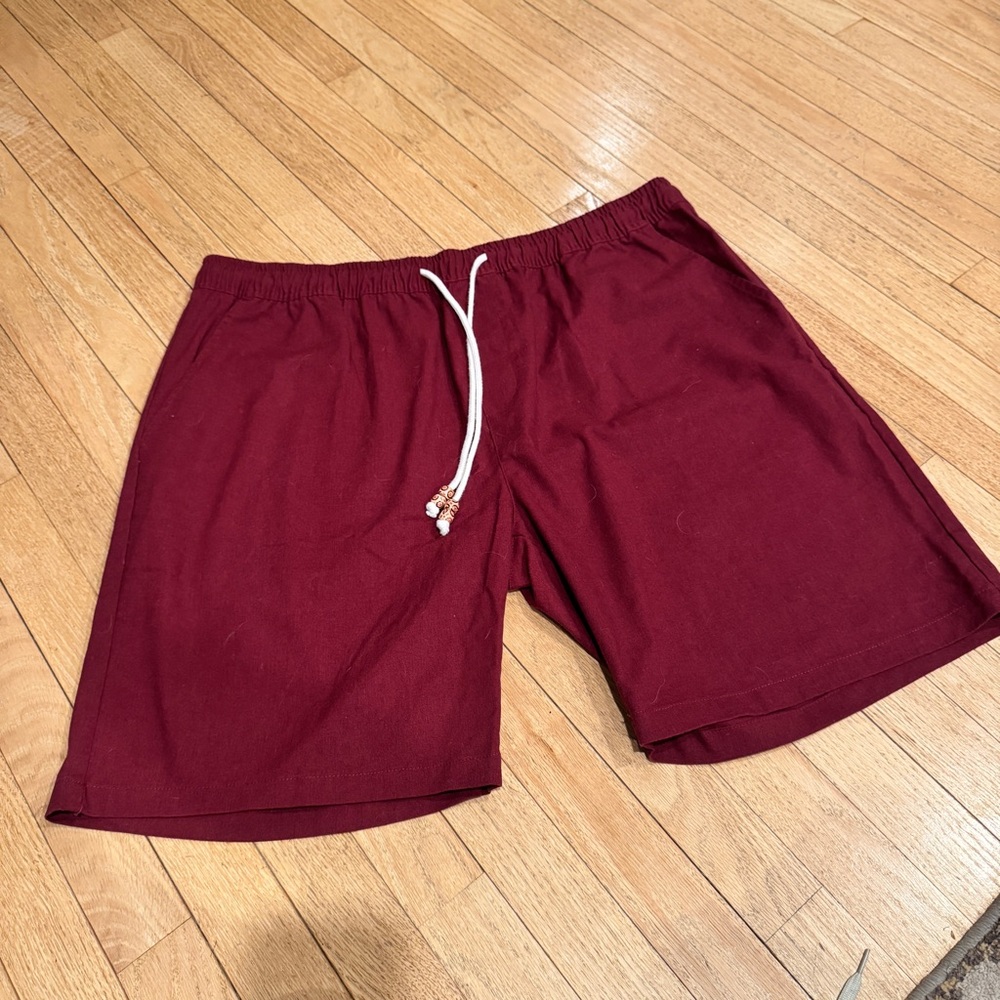 Men's Burgundy Shorts
